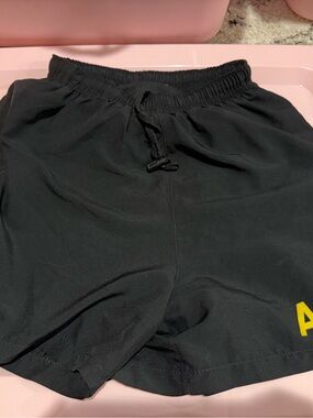 Xs Men Black ARMY Athletic Shorts with Yellow Logo
